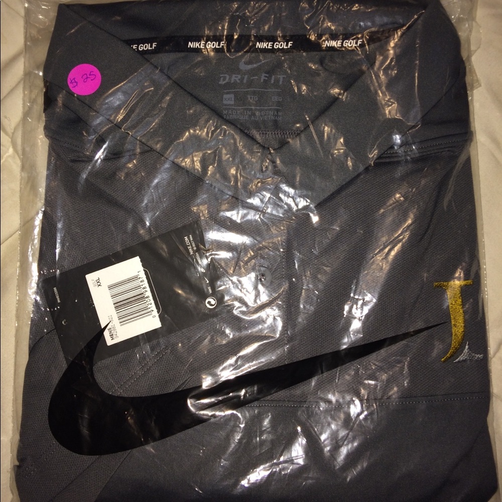 Gray Nike Collared Golf Shirt